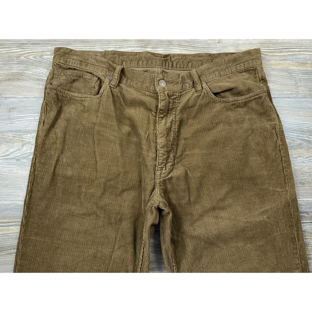 Vintage Polo Ralph Lauren Men's Brown Corduroy Hampton Straight Pants 38/34